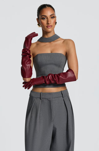 Frankie Gloves - Burgundy - glavon