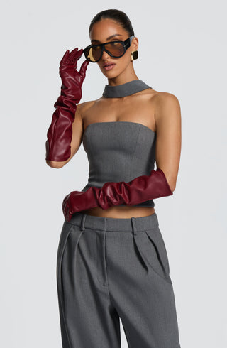 Frankie Gloves - Burgundy - glavon