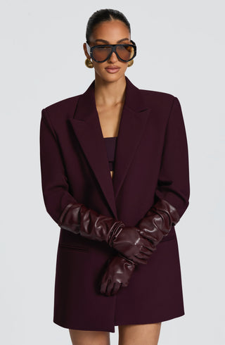 Frankie Gloves - Plum - glavon