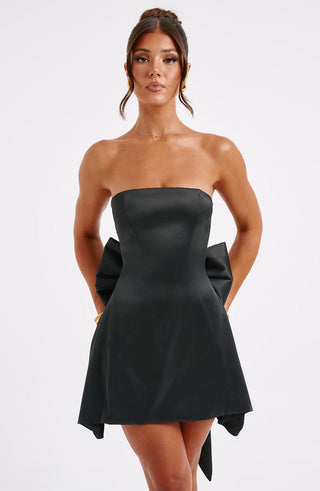 Freja Mini Dress - Black - glavon