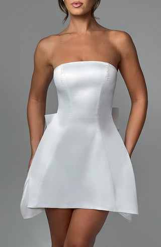 Freja Mini Dress - Ivory - glavon