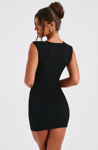 Frida Mini Dress - Black - glavon