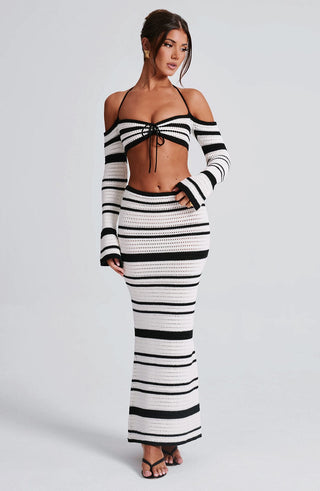 Georgia Top - Black/White - glavon