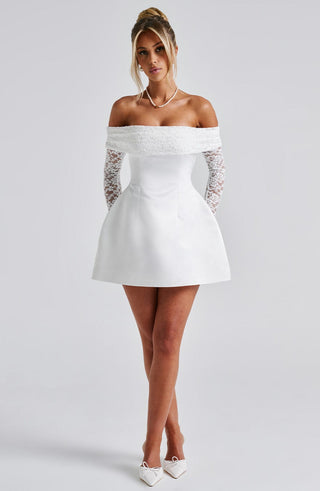 Georgianna Mini Dress - Ivory - glavon