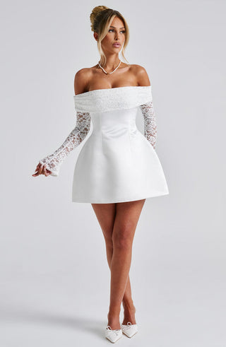 Georgianna Mini Dress - Ivory - glavon