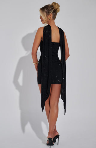 Ginni Mini Dress - Black - glavon