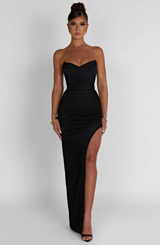 Giovanna Maxi Dress - Black - glavon