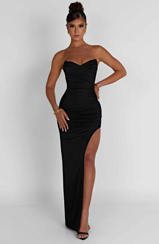 Giovanna Maxi Dress - Black - glavon