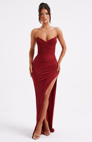 Giovanna Maxi Dress - Wine - glavon