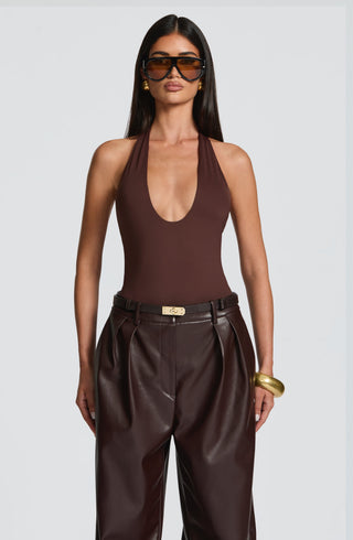 Glenda Pants - Plum Brown - glavon