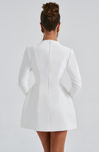Greta Mini Dress - Ivory - glavon