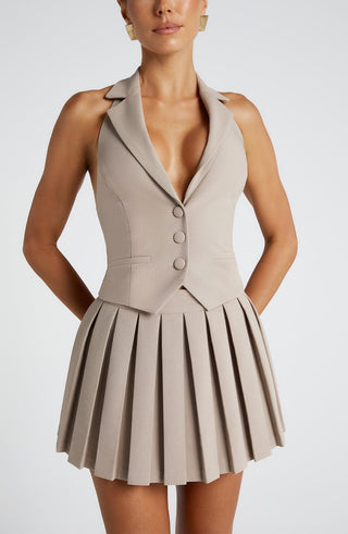 Gretchen Mini Skirt - Taupe - glavon