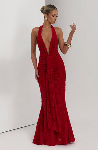 Guinevere Maxi Dress - Red - glavon