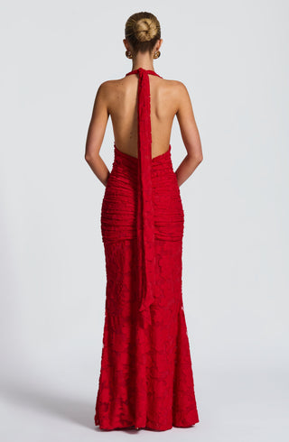 Guinevere Maxi Dress - Red - glavon