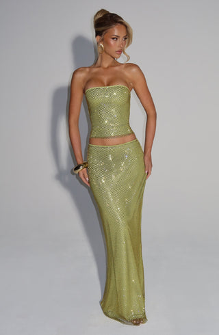 Hali Maxi Skirt - Olive - glavon