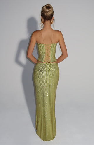 Hali Maxi Skirt - Olive - glavon