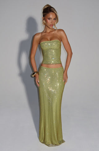 Hali Maxi Skirt - Olive - glavon