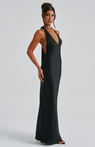 Halo Maxi Dress - Black - glavon