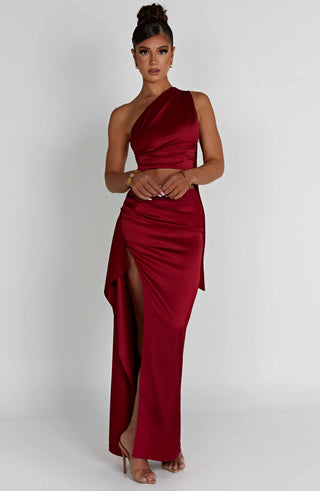 Halsey Maxi Skirt - Wine - glavon
