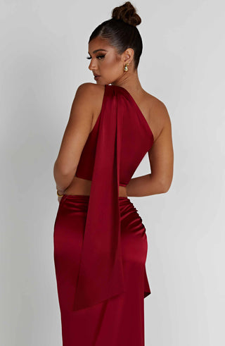 Halsey Top - Wine - glavon
