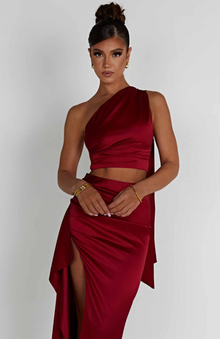 Halsey Top - Wine - glavon