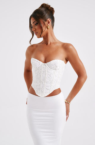 Harlow Corset - Ivory - glavon