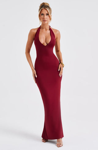 Harmonia Maxi Dress - Burgundy - glavon