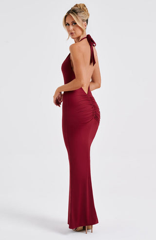 Harmonia Maxi Dress - Burgundy - glavon