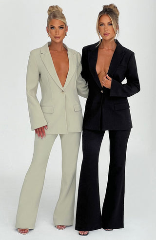 Hazel Suit Jacket - Sage - glavon