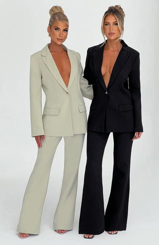 Hazel Suit Jacket - Sage - glavon