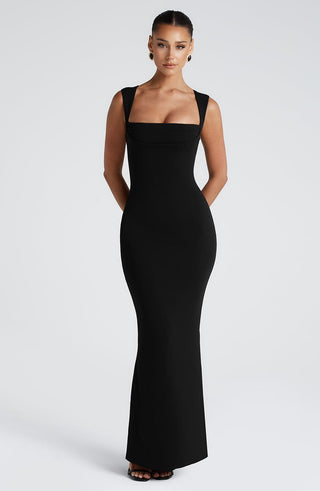 Helena Maxi Dress - Black - glavon