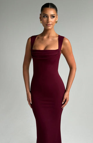 Helena Maxi Dress - Cherry Lacquer - glavon