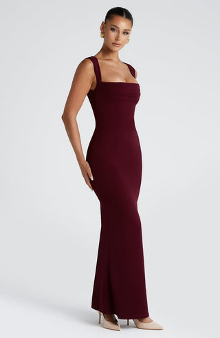 Helena Maxi Dress - Cherry Lacquer - glavon