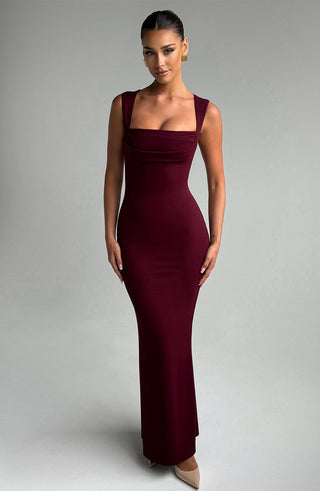 Helena Maxi Dress - Cherry Lacquer - glavon