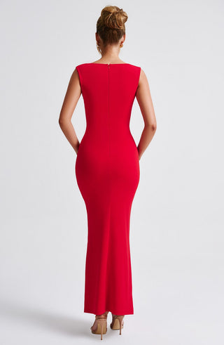 Helena Maxi Dress - Red - glavon