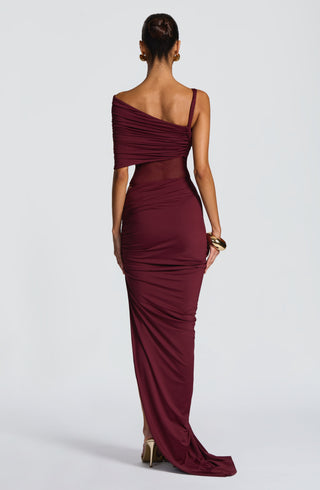 Henrietta Maxi Skirt - Cherry Lacquer - glavon