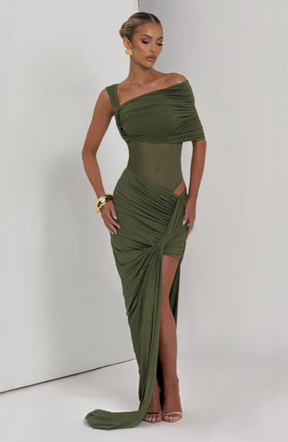 Henrietta Maxi Skirt - Khaki - glavon