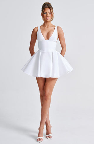 Imani Mini Dress - Ivory - glavon