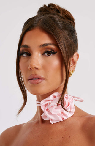 India Floral Neck Tie - Blush - glavon