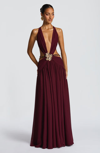 Indianna Maxi Dress - Cherry Lacquer - glavon