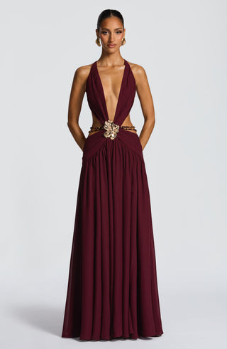 Indianna Maxi Dress - Cherry Lacquer - glavon
