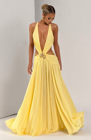 Indianna Maxi Dress - Lemon - glavon