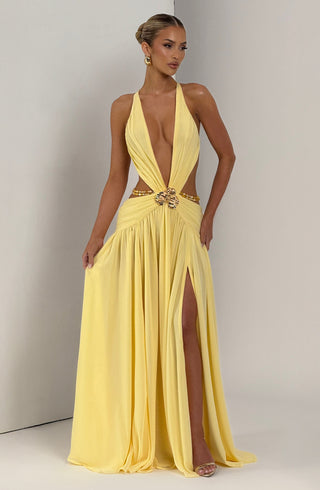 Indianna Maxi Dress - Lemon - glavon