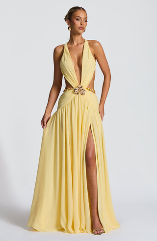 Indianna Maxi Dress - Lemon - glavon