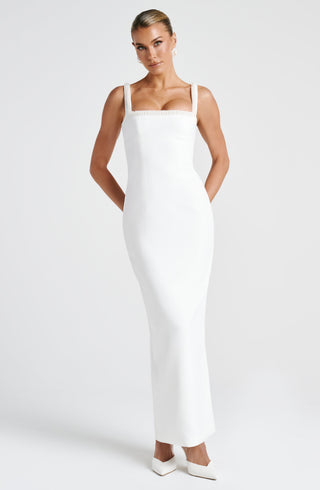 Ines Midaxi Dress - Ivory - glavon