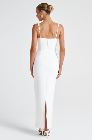Ines Midaxi Dress - Ivory - glavon