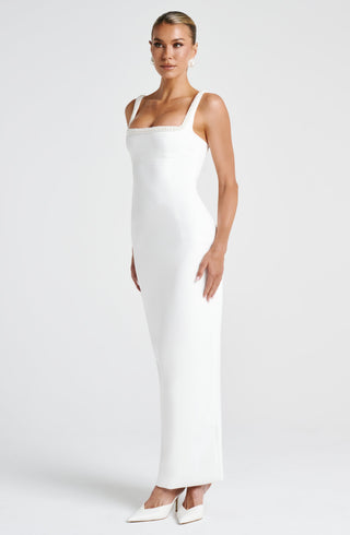 Ines Midaxi Dress - Ivory - glavon
