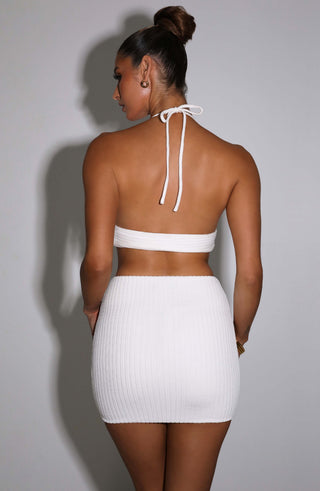 Irene Mini Skirt - White - glavon