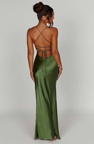 Isobel Maxi Dress - Emerald - glavon