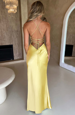 Isobel Maxi Dress - Lemon - glavon